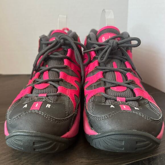 Nike Girls Air Slant Pink Gray Lace Up High Top Sneakers Size 7Y - Picture 7 of 10